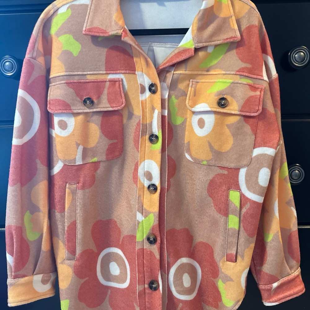 Davi &Dani flowered Shacket Sz S